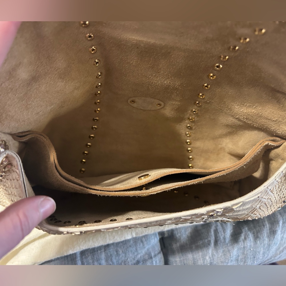 Vintage Celine Poulbot Python and Rhinestone Bag - image 8